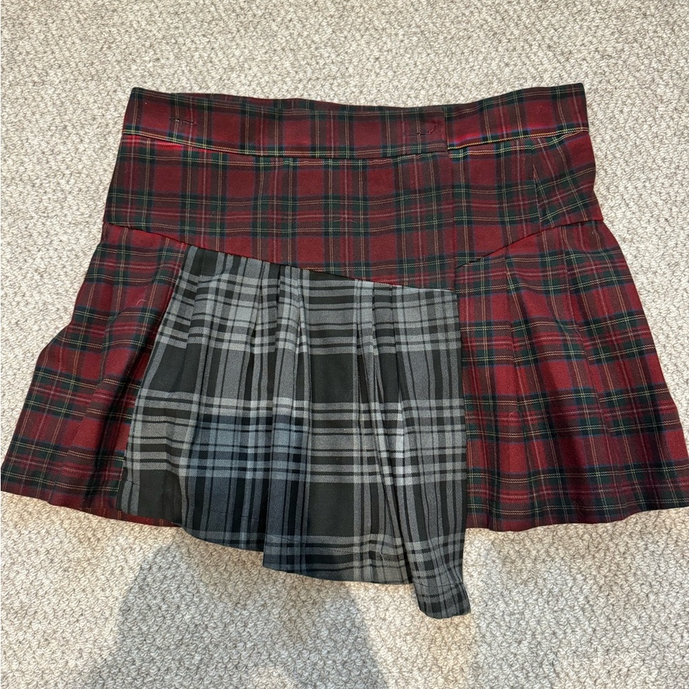 Cute Mixed Plaid Kilt Skirt By 8pm View 5